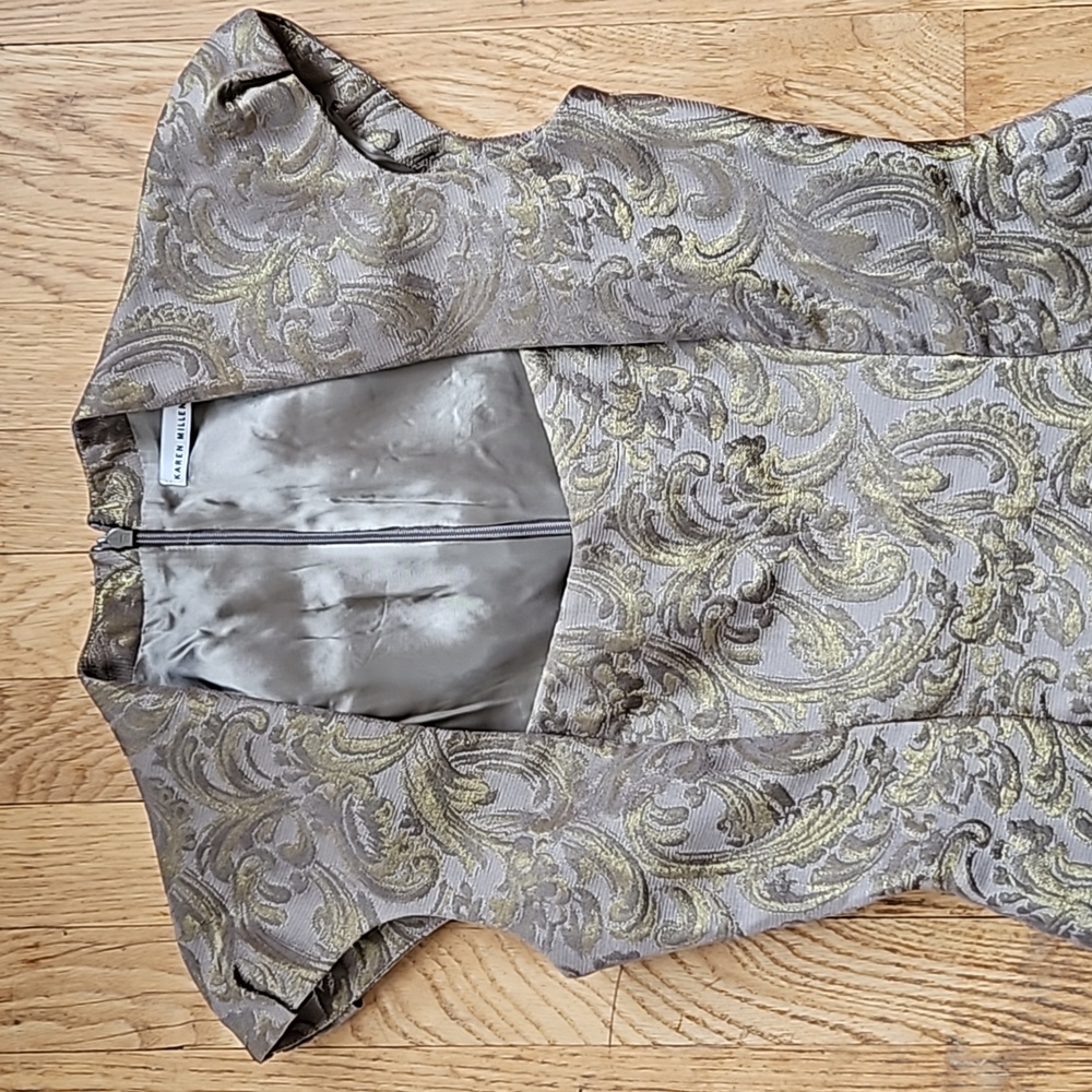 Karen Millen brocade bodycon dress 4 - Picture 4 of 11